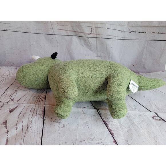 Pillowfort Target Green Dinosaur Dino Plush Stuffed Animal Pillow Knit Toy 21in - Picture 6 of 7